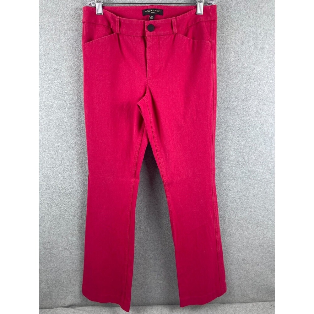 Banana Republic Sloan Pants Women's 4L Pink Career Professional Classic